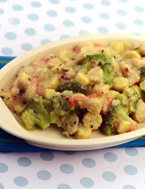 Spiced Baby Corn and Broccoli | Tarla Dalal