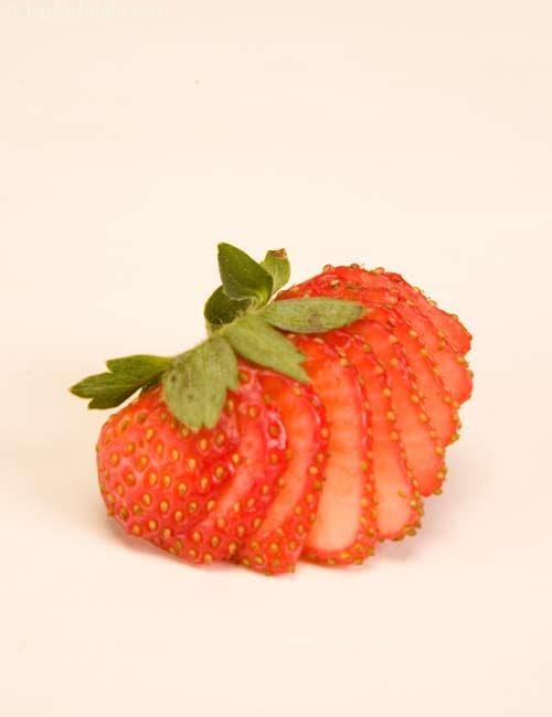 Strawberry Fan ( Fruit Carvings) | Tarla Dalal