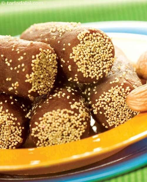 Sugar-free Date Rolls ( Weight Loss After Pregnancy ) | Tarla Dalal