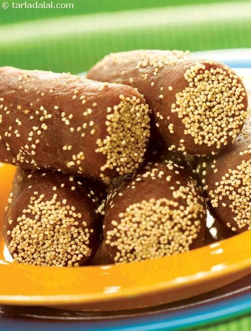Sugar Free Date Rolls, Healthy Diabetic Recipe | Tarla Dalal