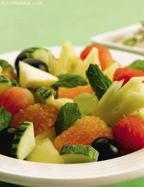 Tangy Fruit Medley ( Eat Well Stay Well Recipes ) | Tarla Dalal