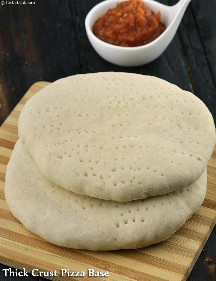Thick Crust Pizza Base | Tarla Dalal