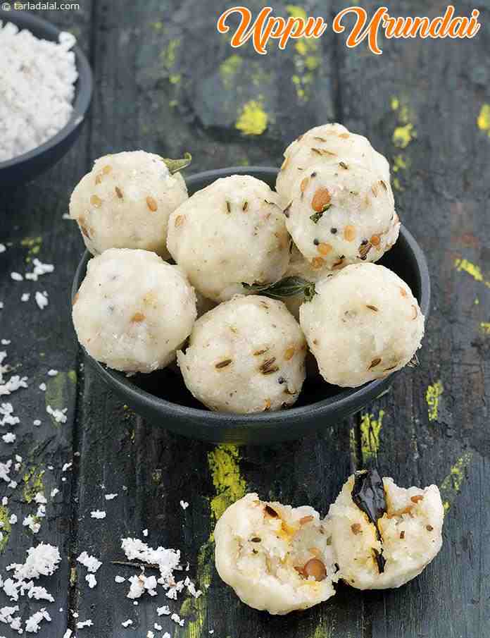 Uppu Urundai, Steamed South Indian Breakfast Recipe | Tarla Dalal