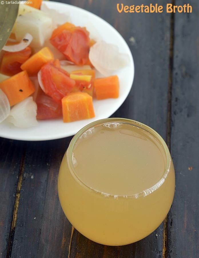 Vegetable Broth, Indian Clear Soup | Tarla Dalal