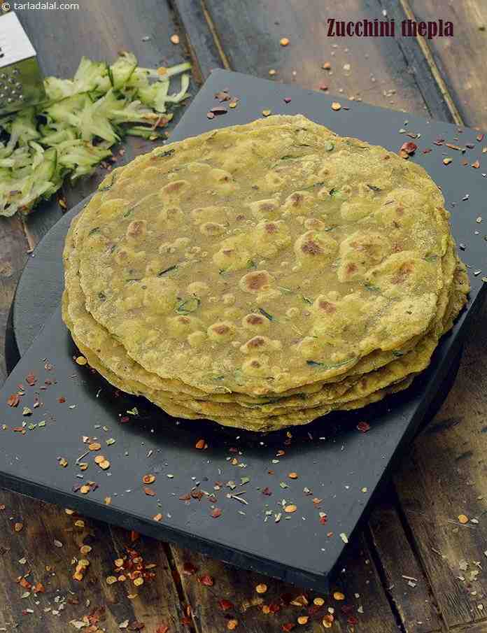 Zucchini Thepla | Tarla Dalal