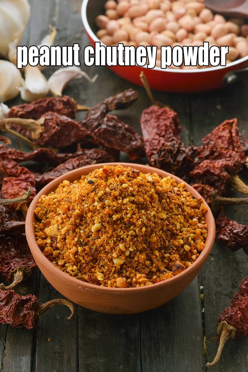 Peanut chutney powder recipe | Maharashtrian shengdana chutney | shenga chutney pudi | groundnut chutney powder | Tarla Dalal