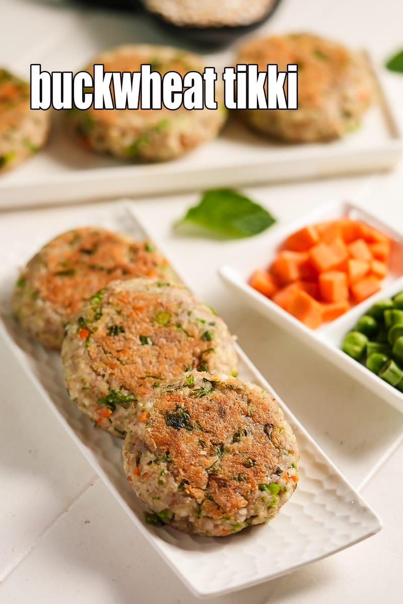 Buckwheat tikki recipe | healthy kuttu ki tikki | buckwheat paneer cutlet for high blood pressure | | Tarla Dalal
