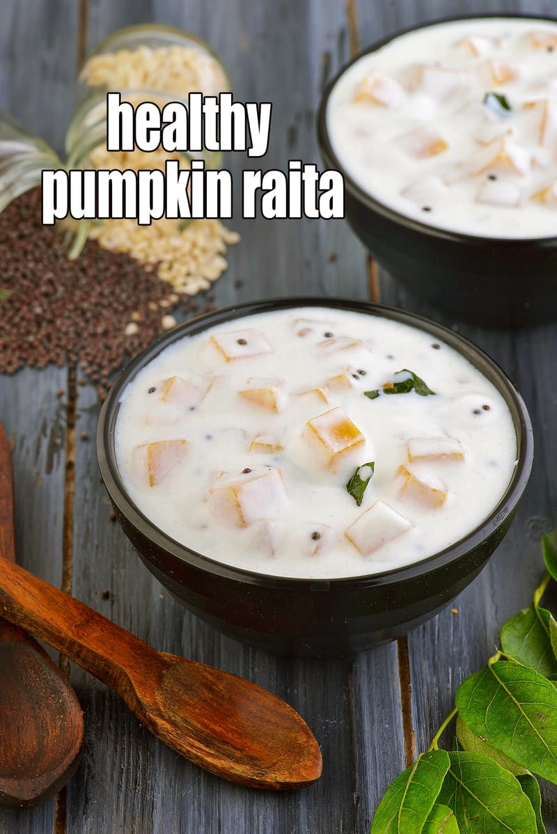 Healthy pumpkin raita recipe | kaddu ka raita | Indian pumpkin raita | pumpkin raita for weight loss | | Tarla Dalal