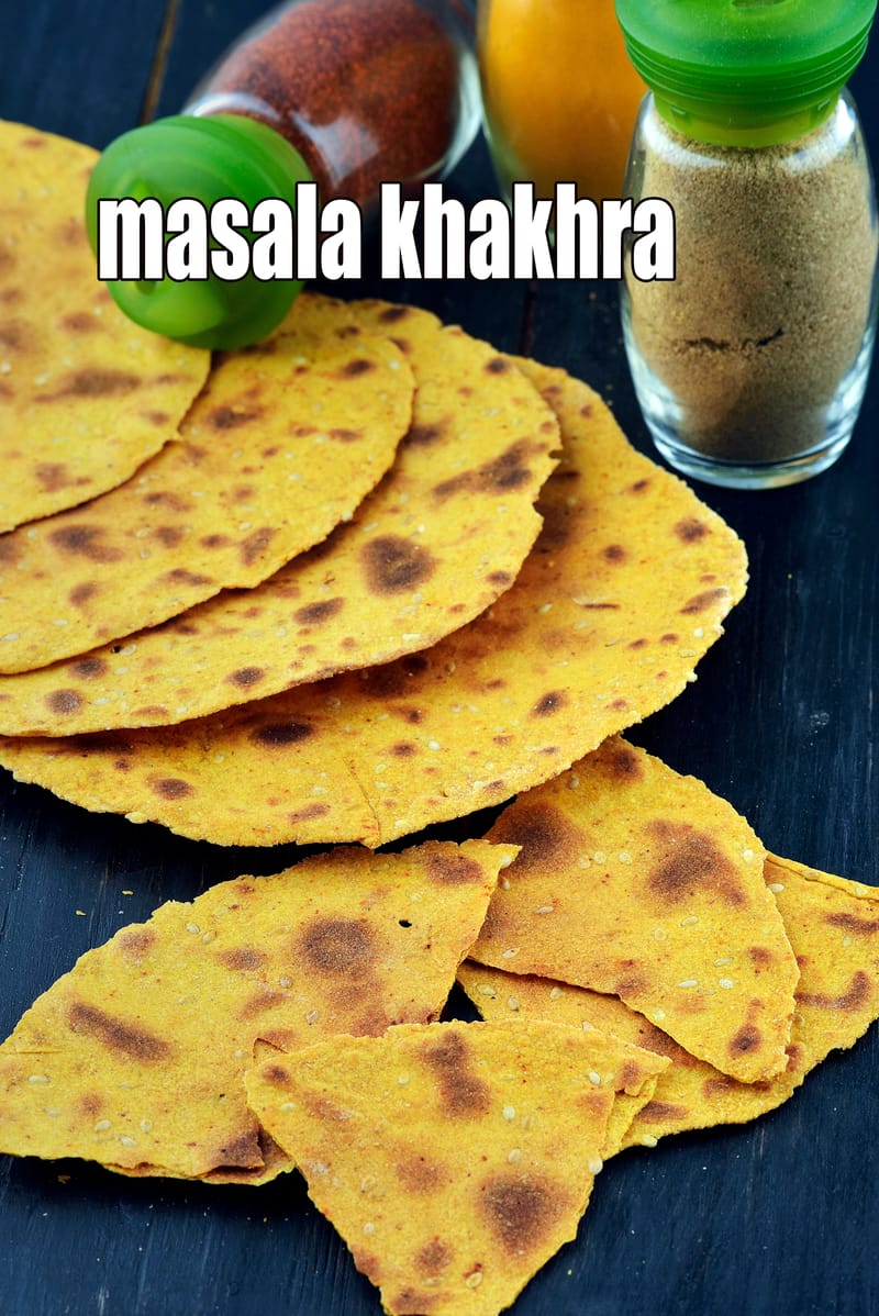 Masala khakhra | whole wheat masala khakhra | Gujarati whole wheat masala khakhra | healthy whole wheat masala Khakhra | | Tarla Dalal
