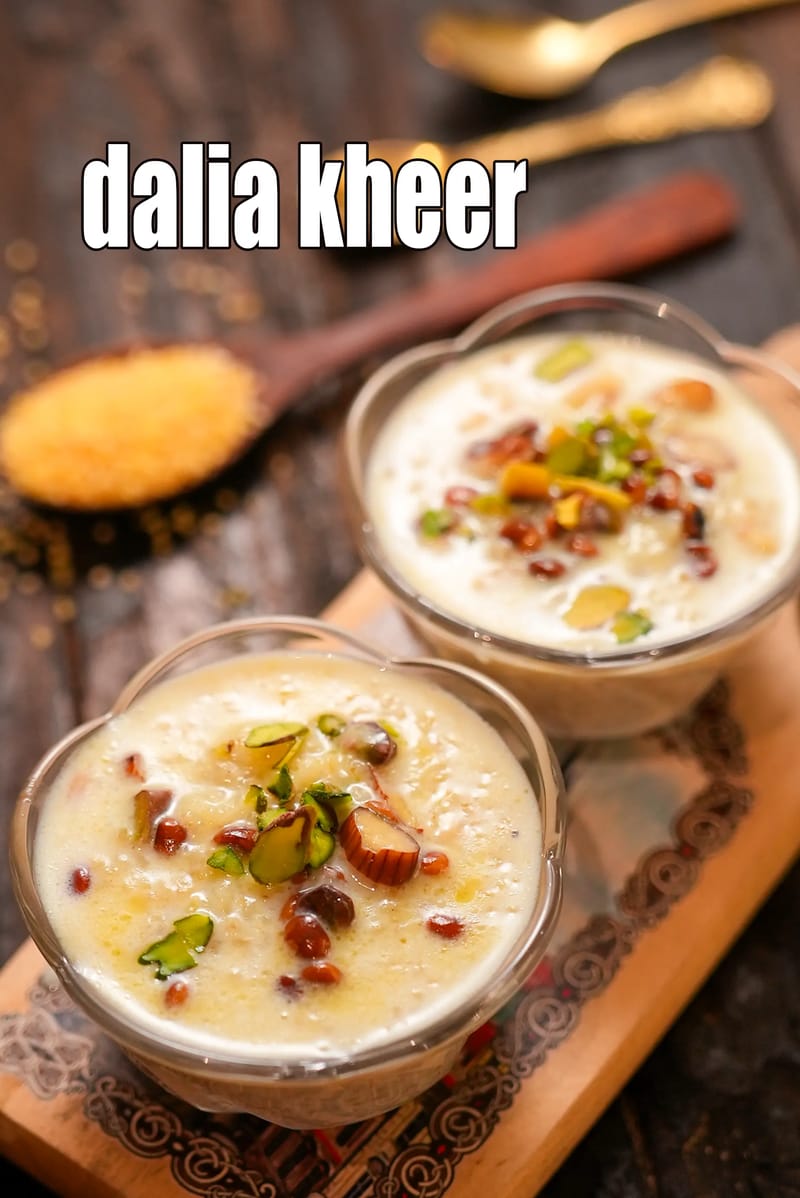Dalia kheer recipe | bulgur wheat kheer | broken wheat payasam | daliya ki kheer | | Tarla Dalal