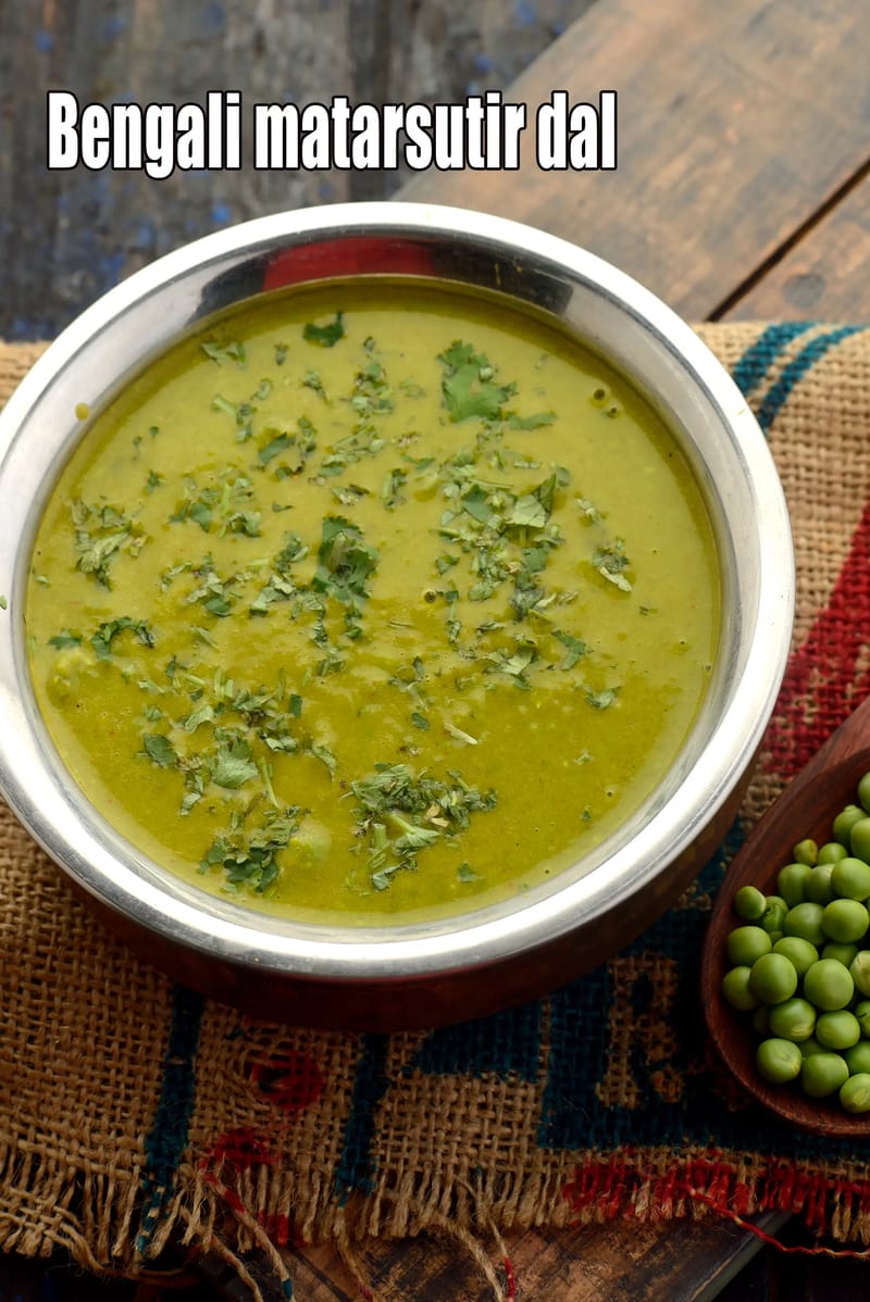 Bengali matarsutir dal | healthy green peas dal | Bengali matar dal | Bengali green peas dal | | Tarla Dalal