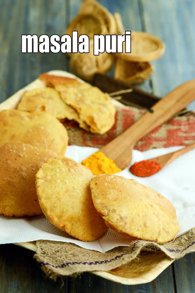 Masala puri | masala poori | Gujrati masala puri | Maharashtrian Tikkat puri | | Tarla Dalal