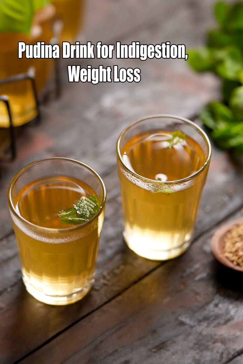 Pudina drink to overcome indigestion | healthy pudina drink for weight loss | mint drink for digestion | how to make pudina water for digestion at home | | Tarla Dalal