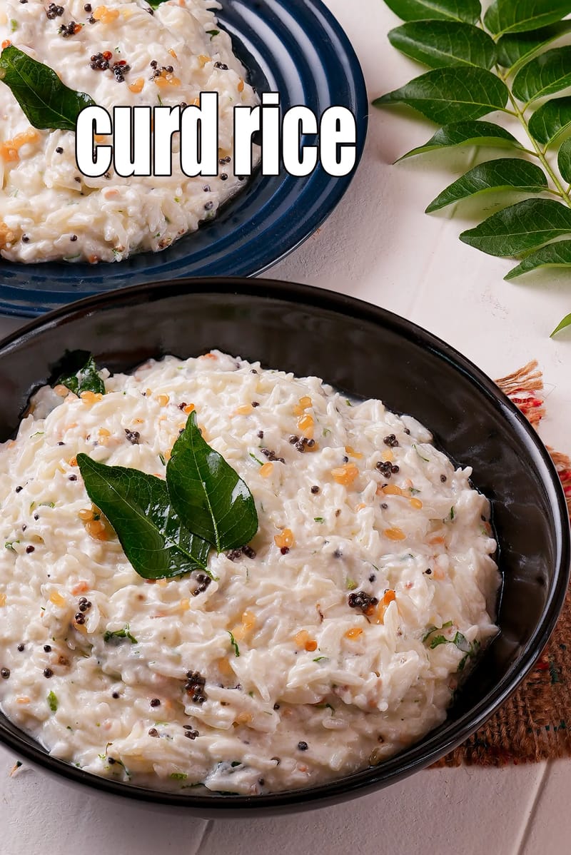Curd rice recipe | South Indian curd rice | dahi chawal | thayir sadam | | Tarla Dalal