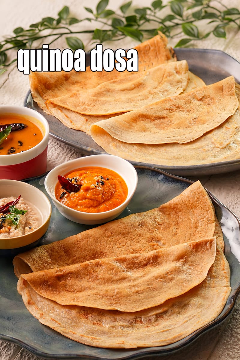 Quinoa dosa recipe | healthy quinoa dosa | no fermentation quick quinoa dosa | | Tarla Dalal