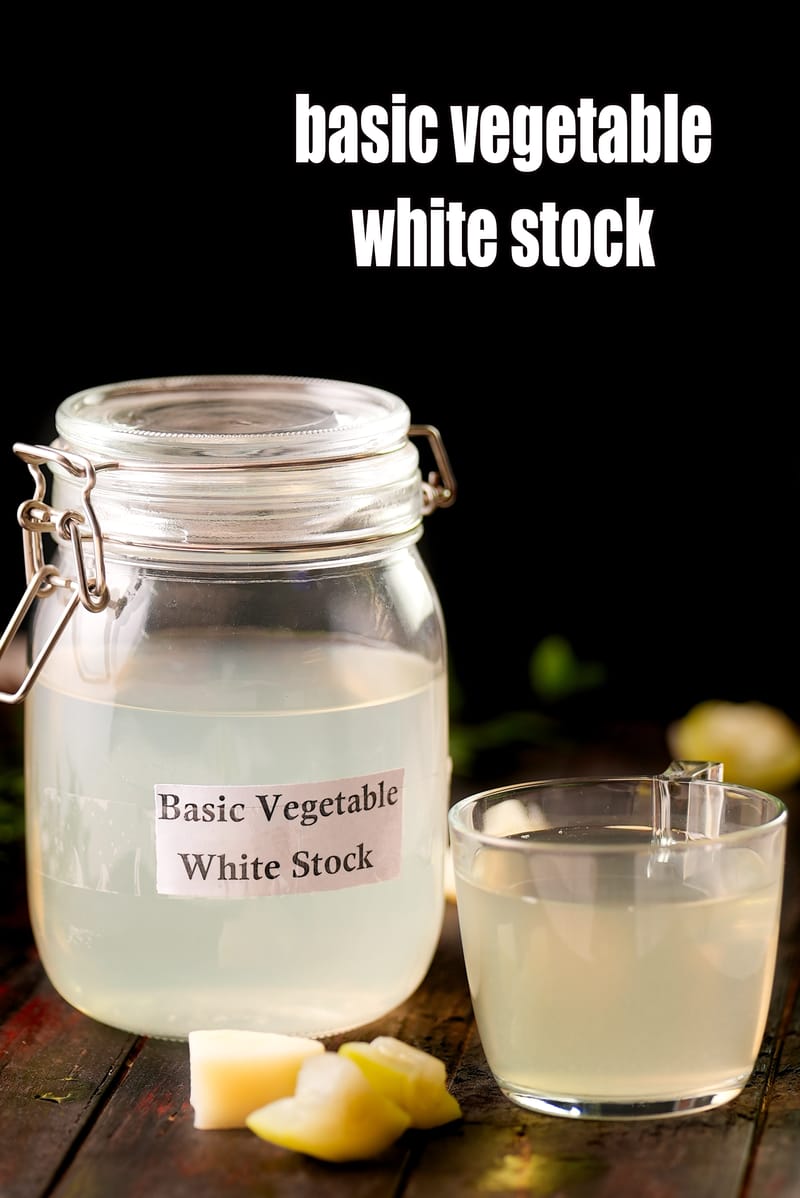 Basic vegetable white stock recipe | Indian white vegetable stock for soups | healthy white vegetable broth | | Tarla Dalal