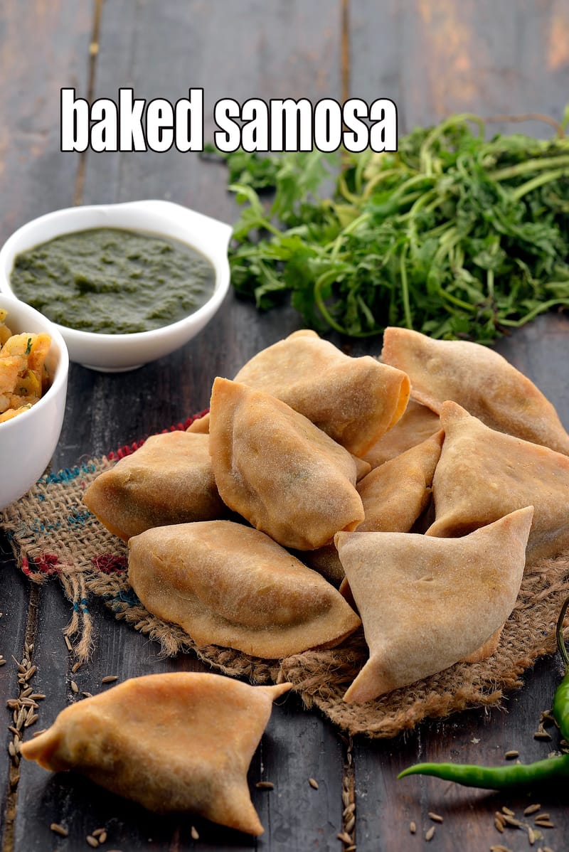 Baked samosa recipe | Punjabi baked samosa | Veg healthy Samosa | baked samosa from whole wheat flour | | Tarla Dalal