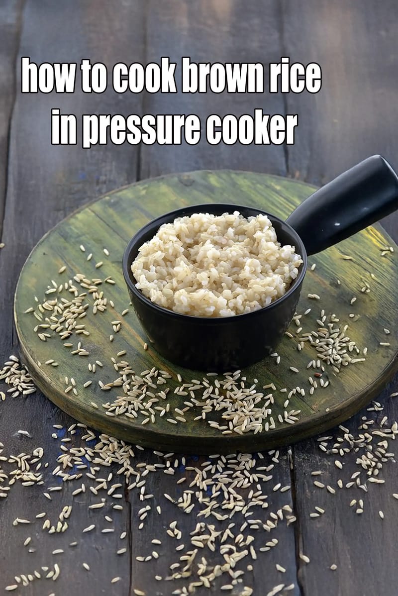How to cook brown rice in pressure cooker | how to cook brown rice Indian style | cooker brown rice | | Tarla Dalal