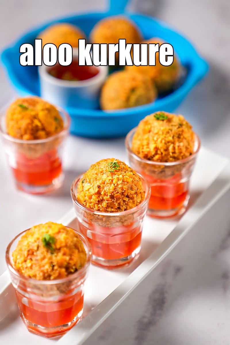 Aloo kurkure recipe | potato kurkure recipe | easy potato snack | Tarla Dalal