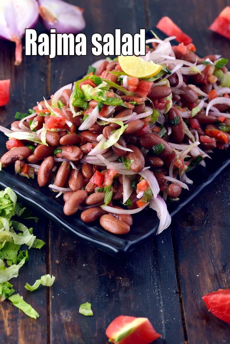 Rajma salad recipe | healthy rajma salad | Indian style kidney bean salad | | Tarla Dalal