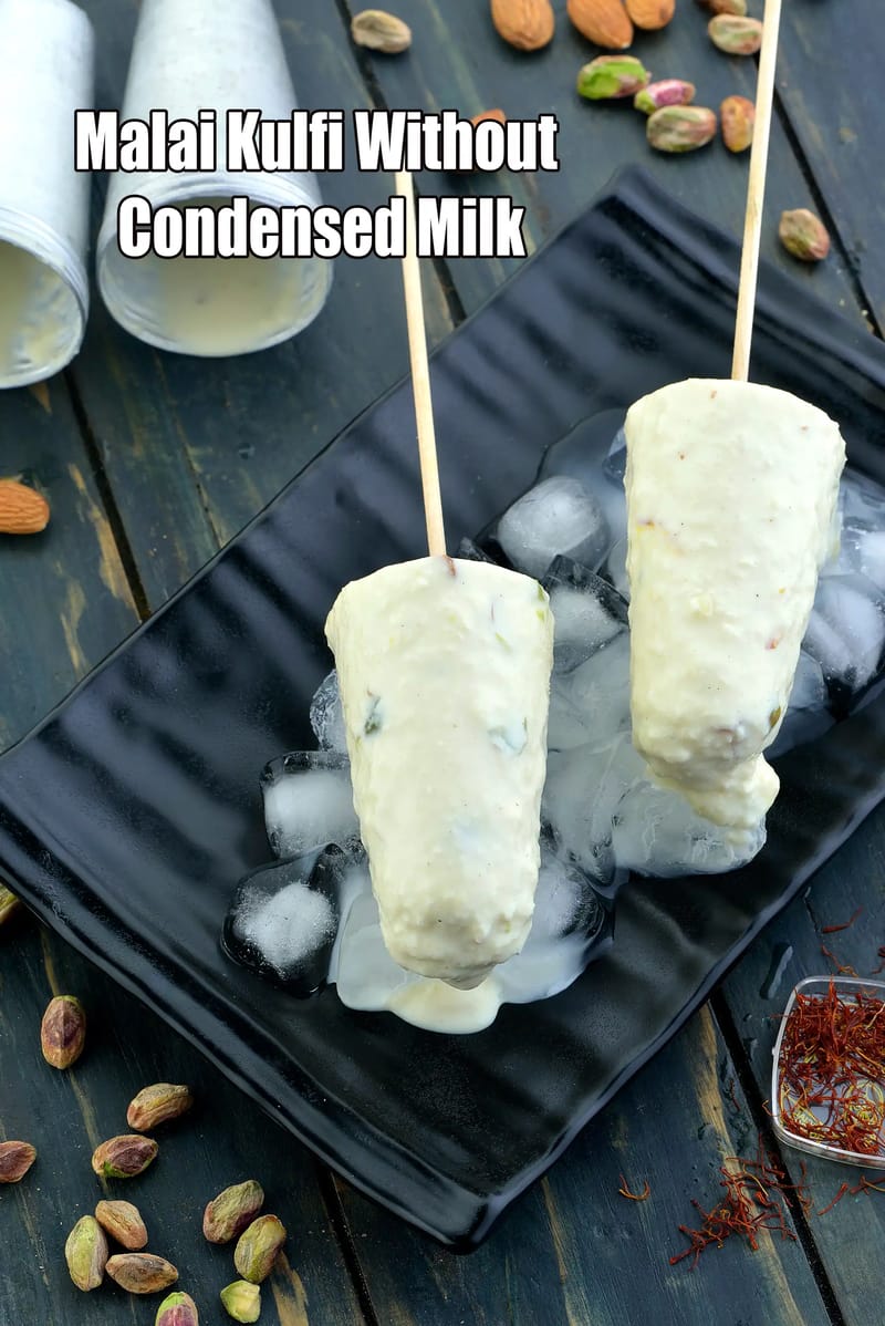 Malai Kulfi Without Condensed Milk | Tarla Dalal