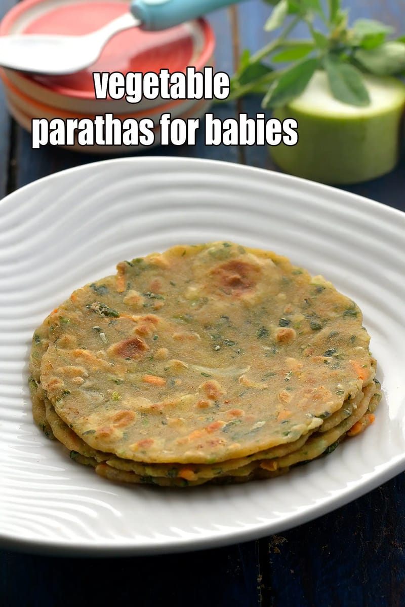Vegetable parathas for babies recipe | healthy veg paratha for kids | soft vegetable parathas for baby | mix veg parathas for toddlers | | Tarla Dalal