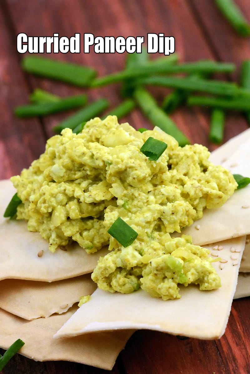 Curried Paneer Dip recipe | Paneer Masala Dip | | Tarla Dalal