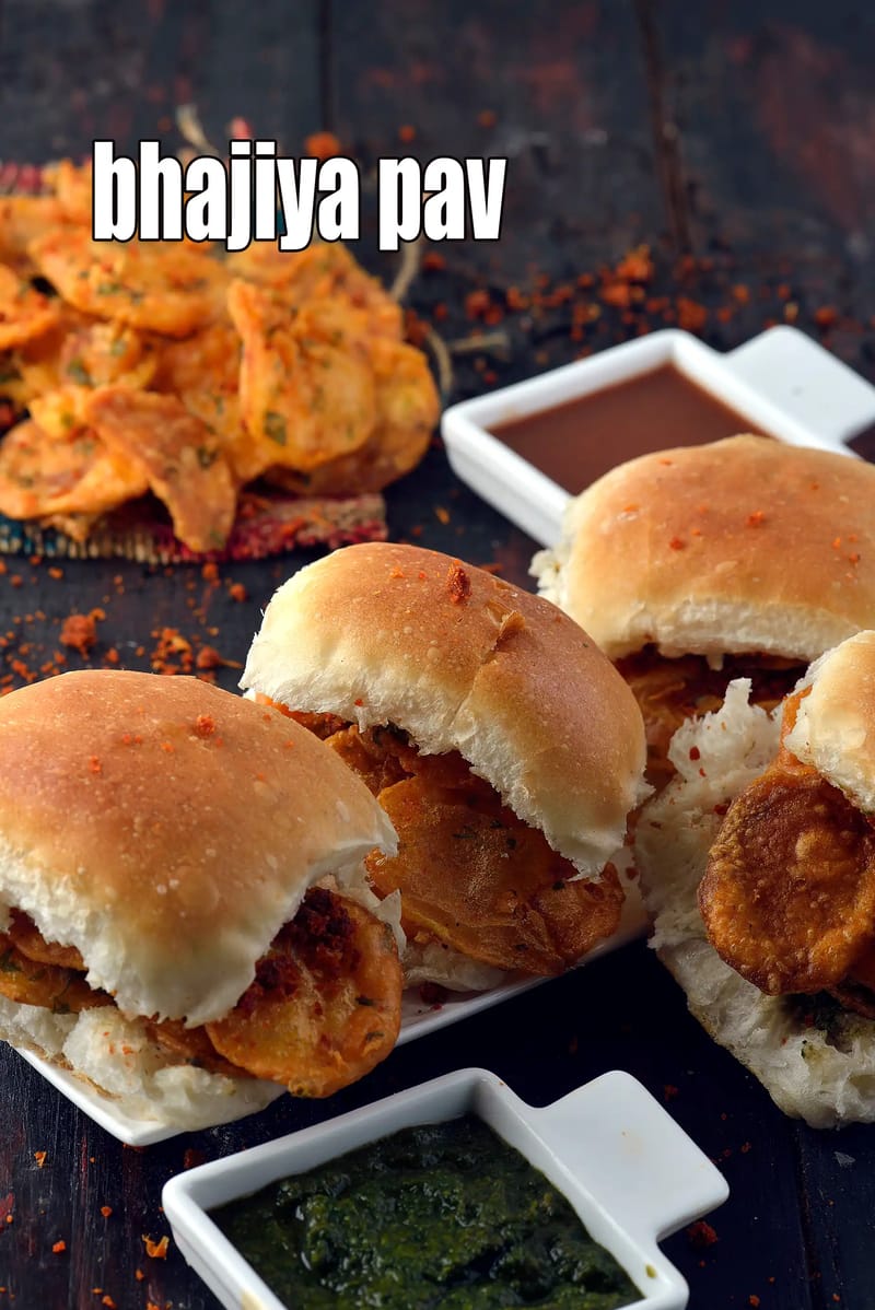 Bhajiya pav | Mumbai roadside bhajiya pav | Maharashtrian bhajiya pav | | Tarla Dalal