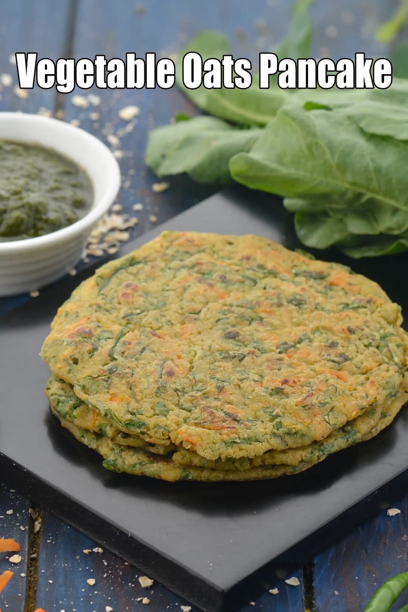 Vegetable oats pancake recipe | Indian style oats pancake | healthy veg oats pancake | | Tarla Dalal