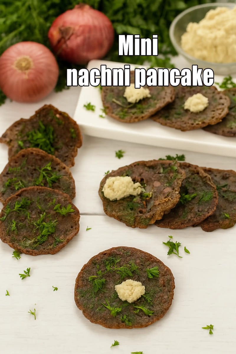 Nachni pancake recipe | ragi pancake | healthy nachni uttapam | quick healthy snack | | Tarla Dalal