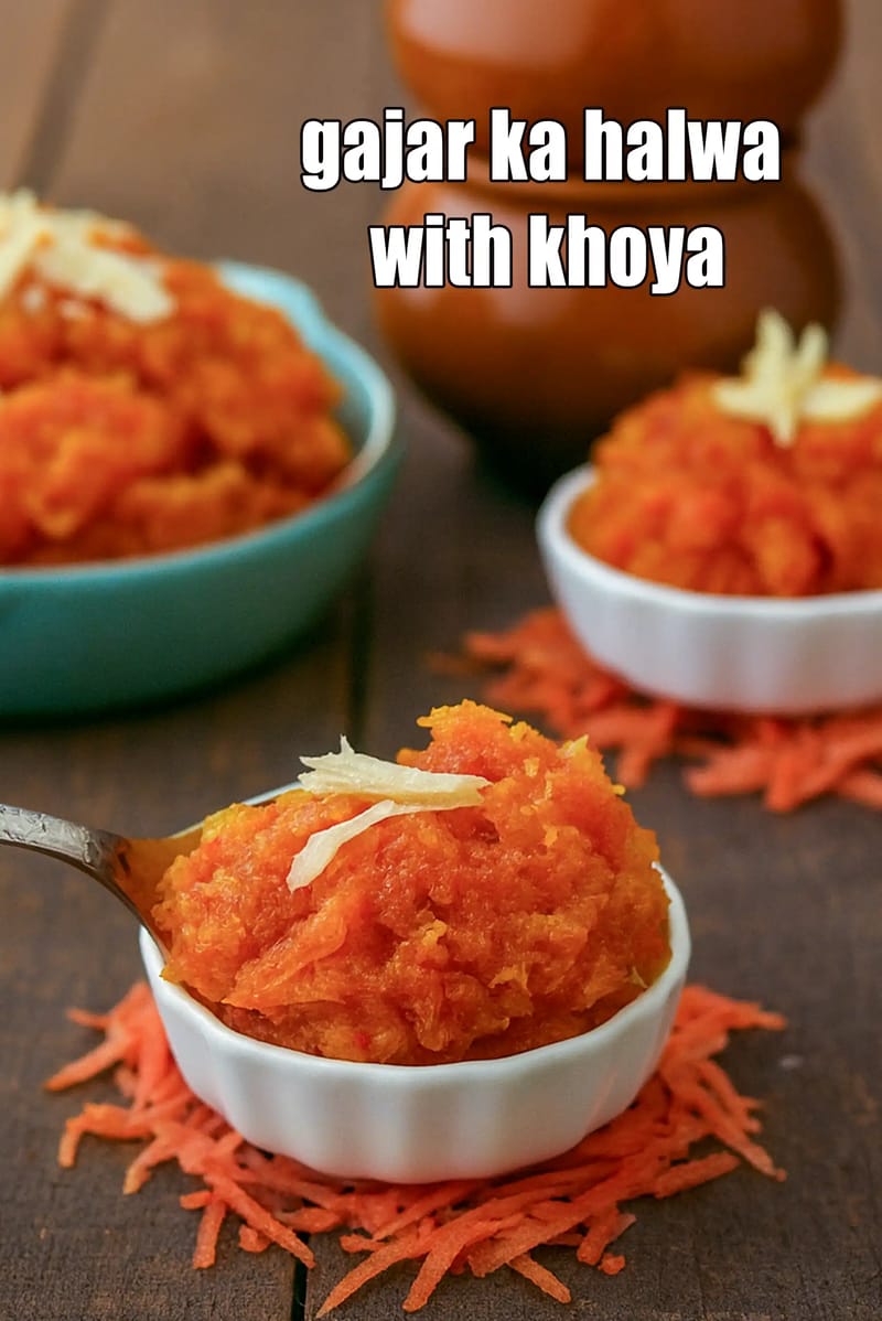 Gajar ka halwa with khoya | carrot halwa | authentic gajar ka halwa | | Tarla Dalal