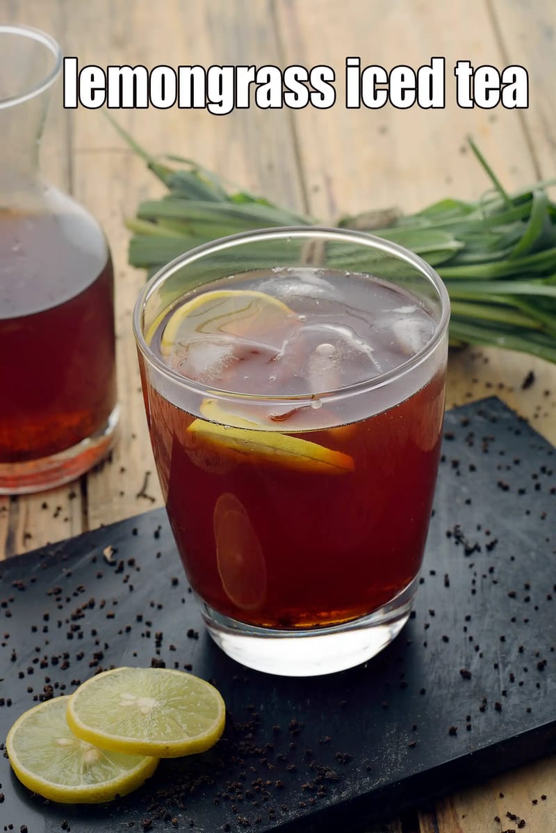 Lemongrass iced tea recipe | Indian style lemongrass iced tea | | Tarla Dalal