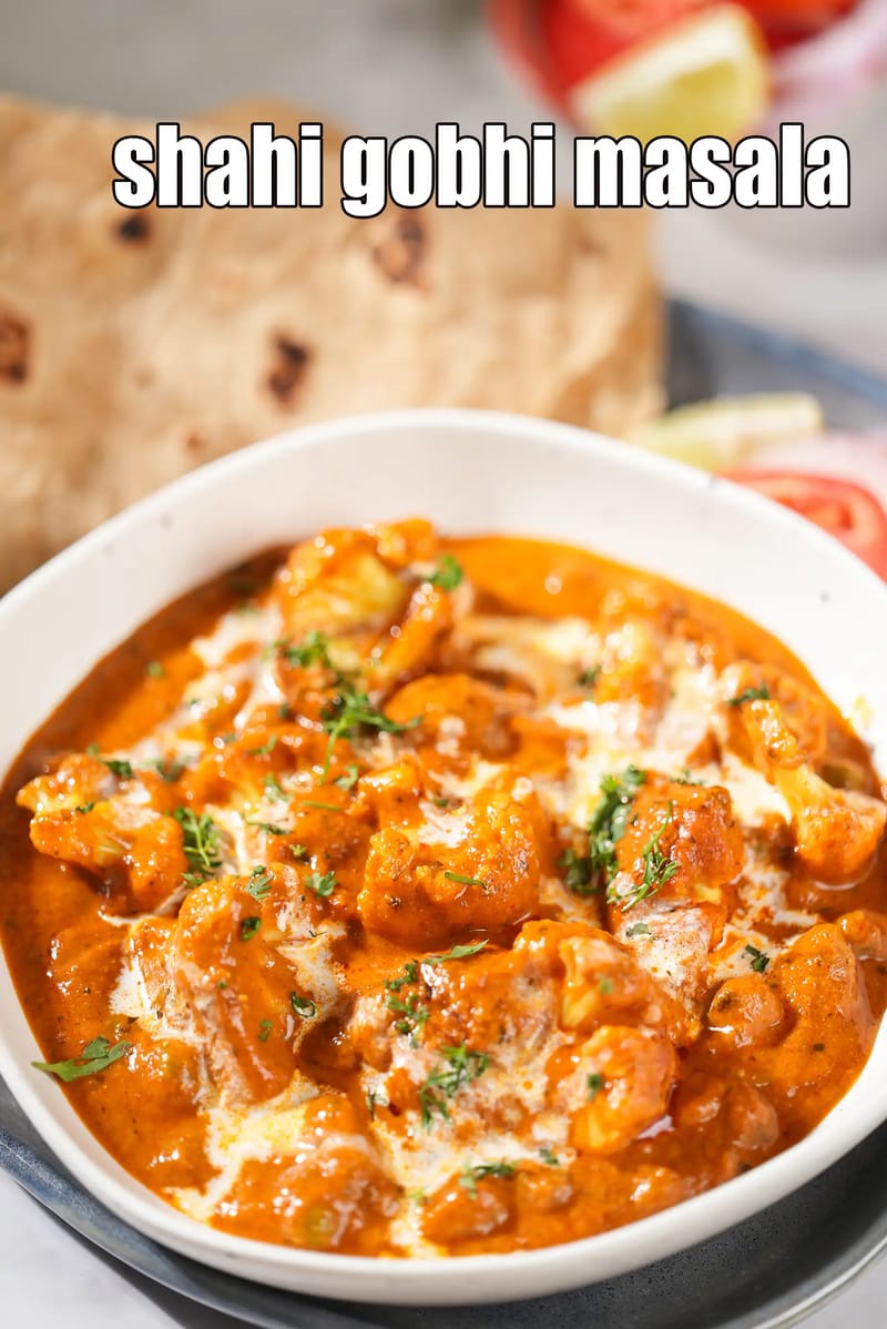 Shahi gobhi masala recipe | gobhi matar masala | shahi cauliflowe | Tarla Dalal