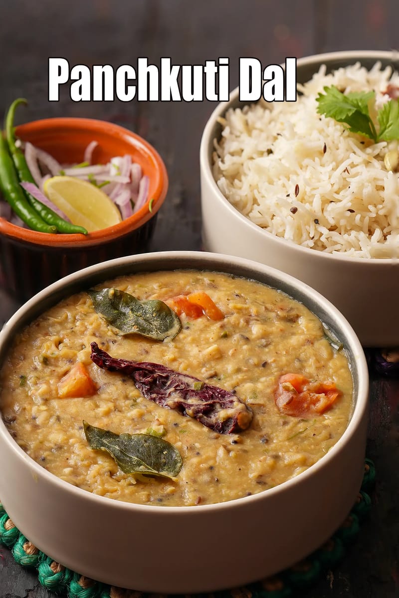 Panchkuti Dal | Panchratan Dal | Uttar Pradesh dal made with 5 Pulses | | Tarla Dalal