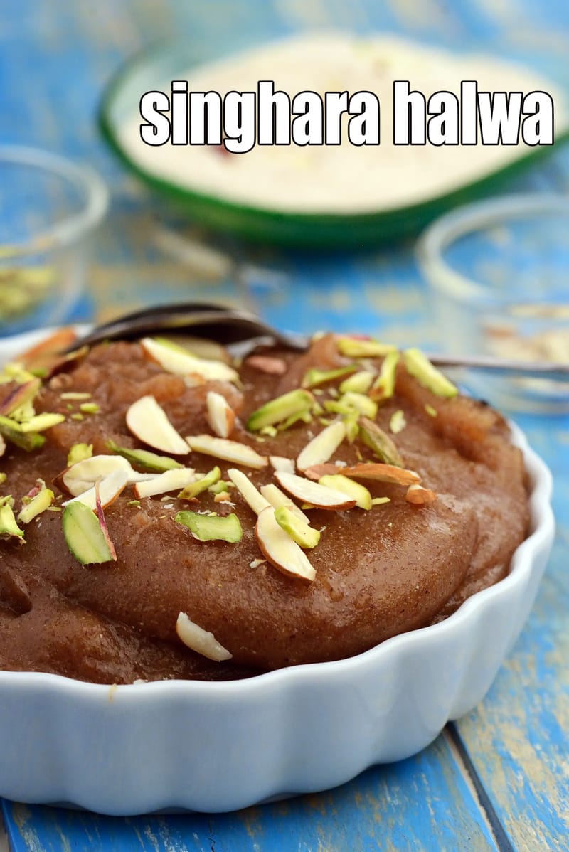Singhara halwa, sheera recipe | farali singhare atte ka halwa | vrat, fasting | Tarla Dalal