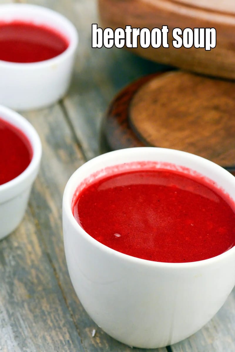 Beetroot soup recipe | healthy Indian garlic beet soup | beet soup with garlic | | Tarla Dalal