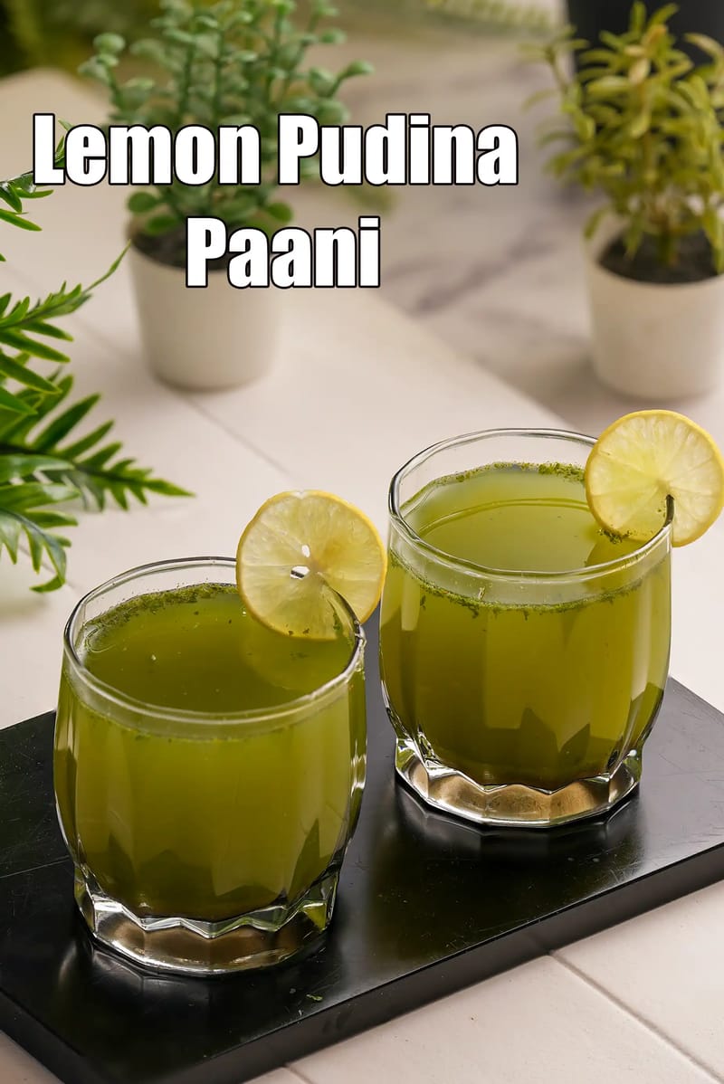 Lemon Pudina Paani recipe | Indian Home Remedy for diarrhea | lemon mint water for upset stomach | | Tarla Dalal