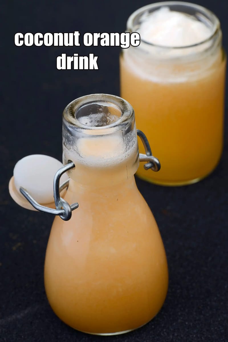 Coconut orange drink recipe | tender coconut and orange drink | | Tarla Dalal