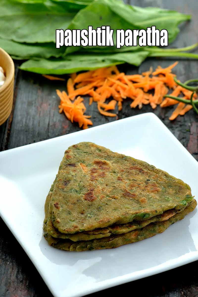 Paushtik paratha | healthy paushtic paratha | paushtik paratha for kids, adults | paushtik paratha with vegetables | | Tarla Dalal