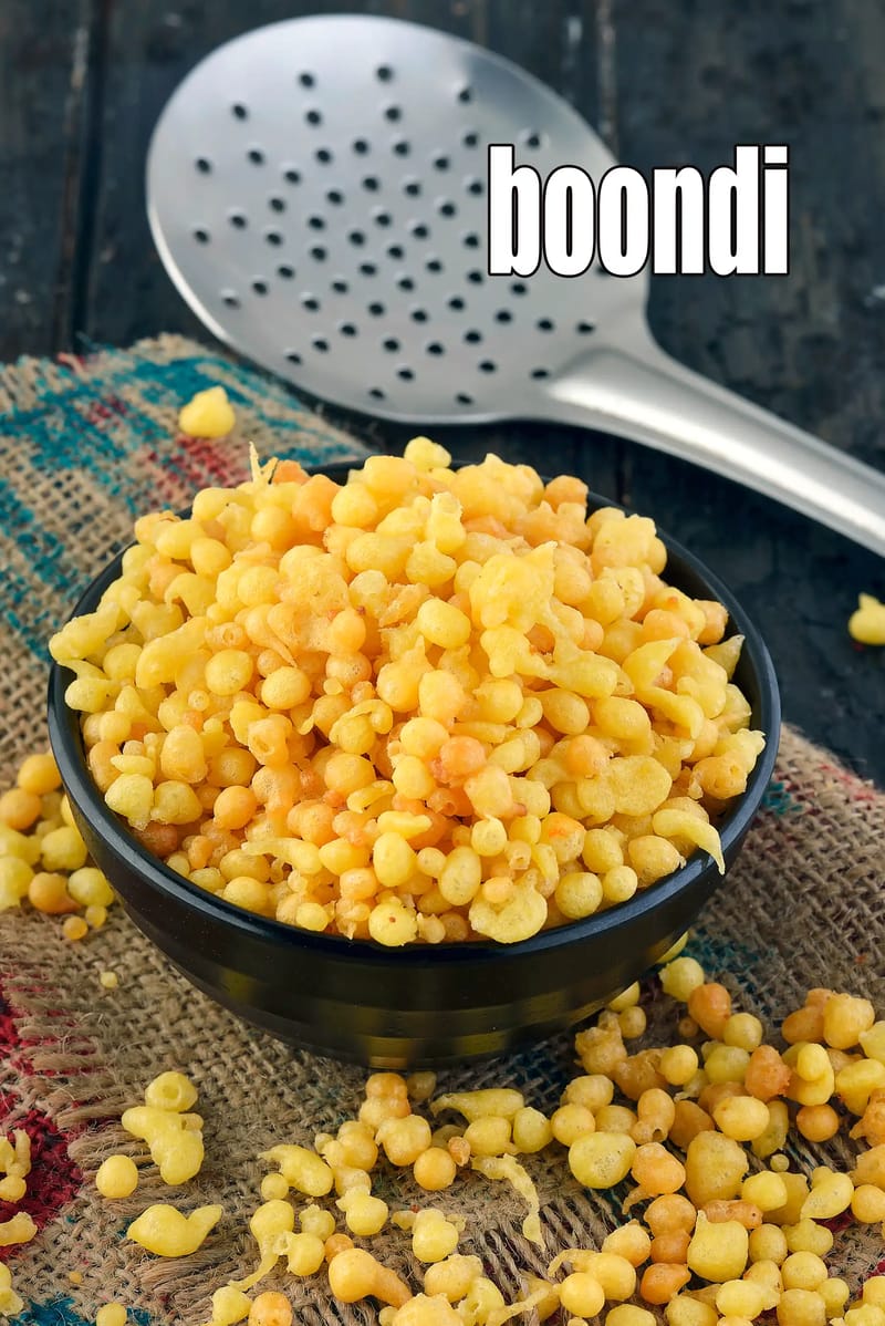 Boondi recipe | how to make boondi at home | namkeen boondi | kara boondi | Tarla Dalal