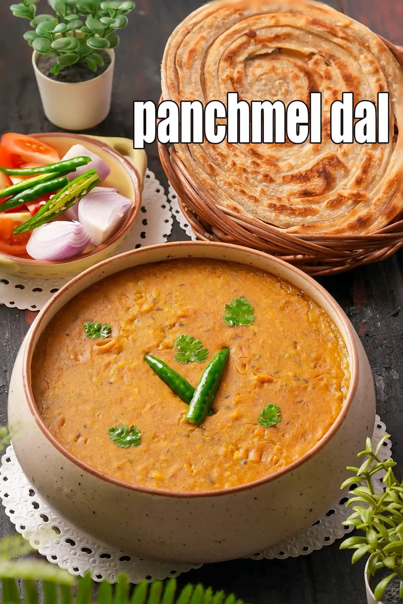 Panchmel dal recipe | Rajasthani dal panchratan | Jain panchratna dal |  healthy mixed tadka dal fry | | Tarla Dalal