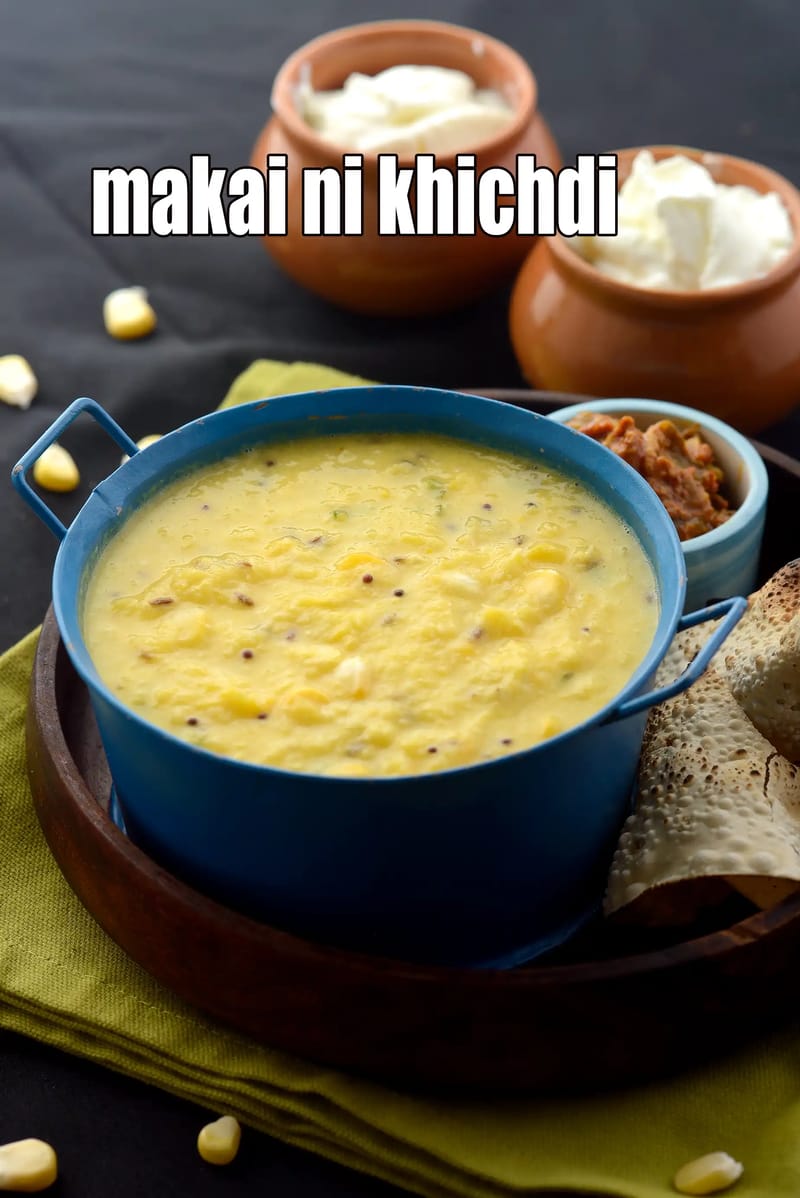 Makai ni khichdi recipe | microwave makai khichdi | corn khichdi | | Tarla Dalal