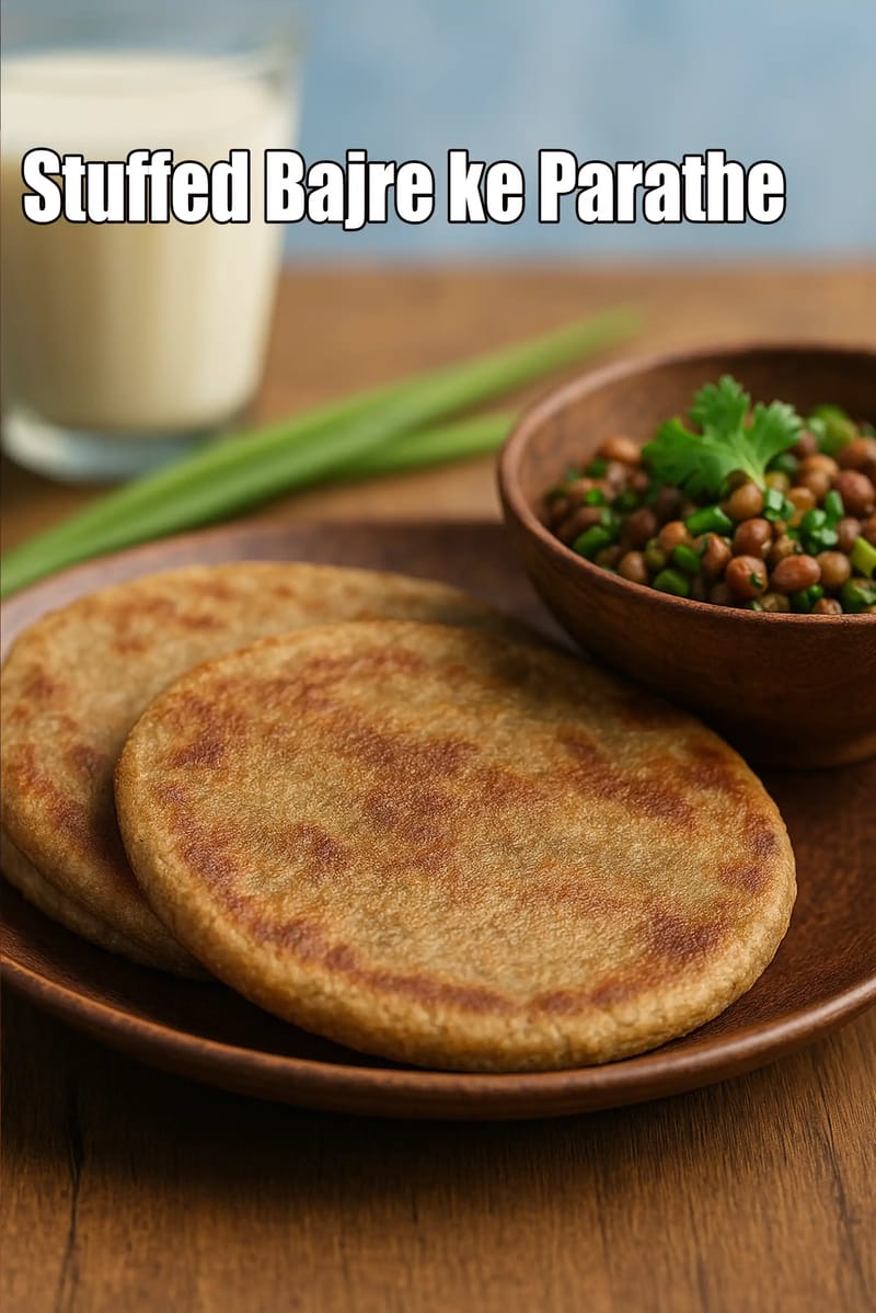 Stuffed Bajre ke Parathe |  bajra chawli paratha | | Tarla Dalal