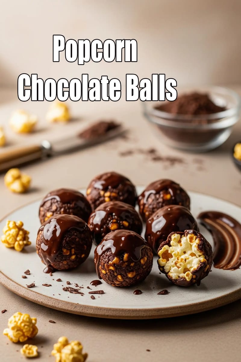 Popcorn Chocolate Balls | Tarla Dalal