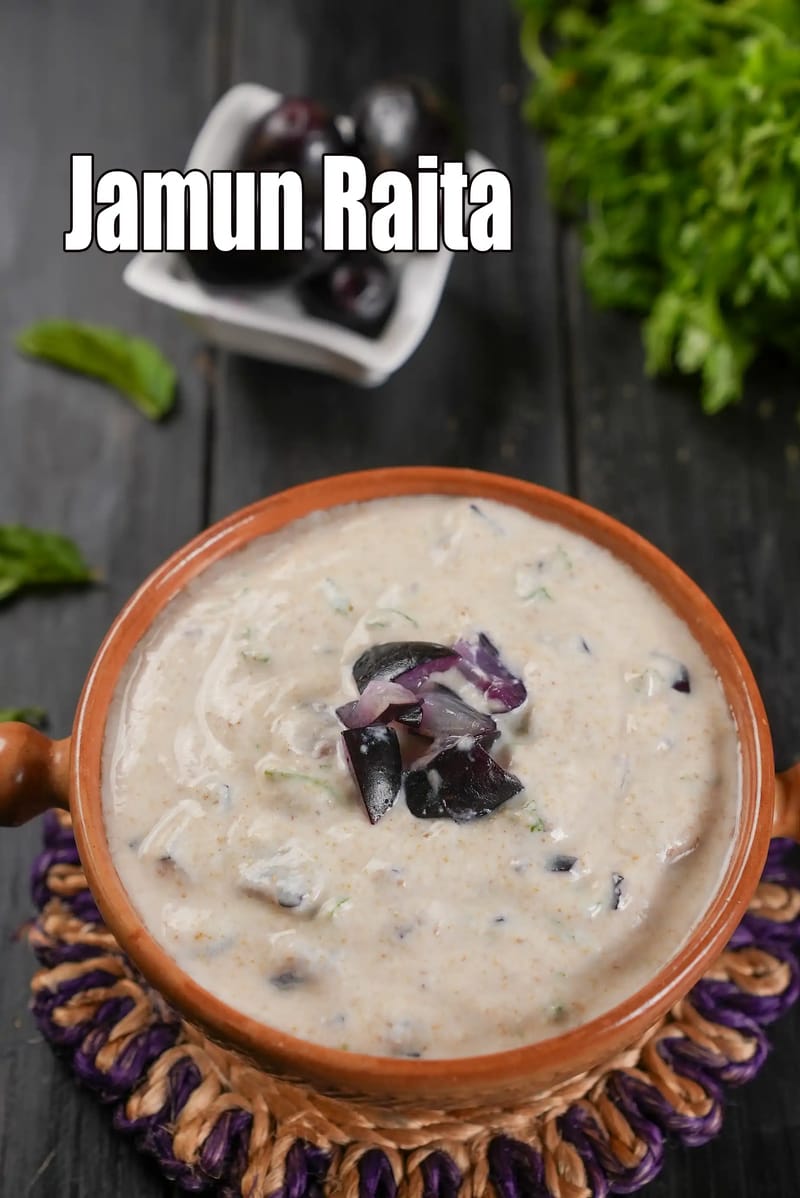 Jamun Raita recipe | heathy  Indian Diabetic Recipe | weight loss black jamun raita | | Tarla Dalal