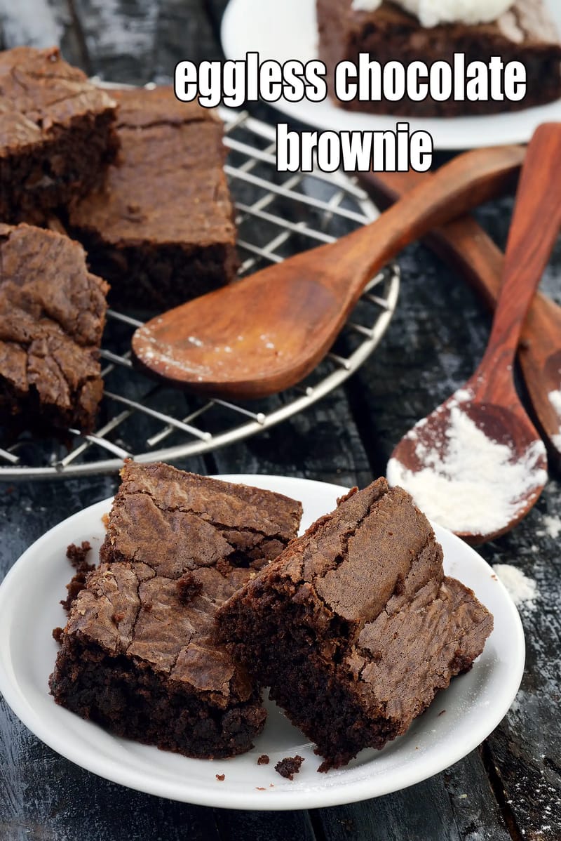 Eggless chocolate brownie recipe | eggless chocolate brownie with condensed milk | Indian style chocolate brownie in an oven | | Tarla Dalal