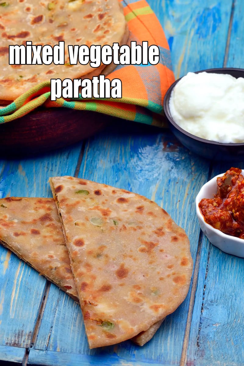 Mixed vegetable paratha recipe | veg paratha | how to make mix veg paratha | | Tarla Dalal