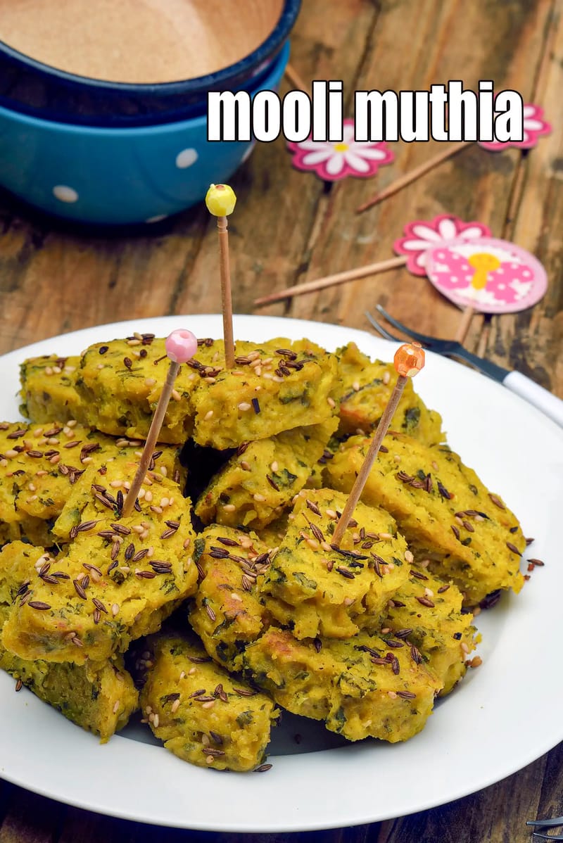 Mooli muthia recipe | Gujarati mooli muthia | muli muthia | healthy snack recipe | | Tarla Dalal