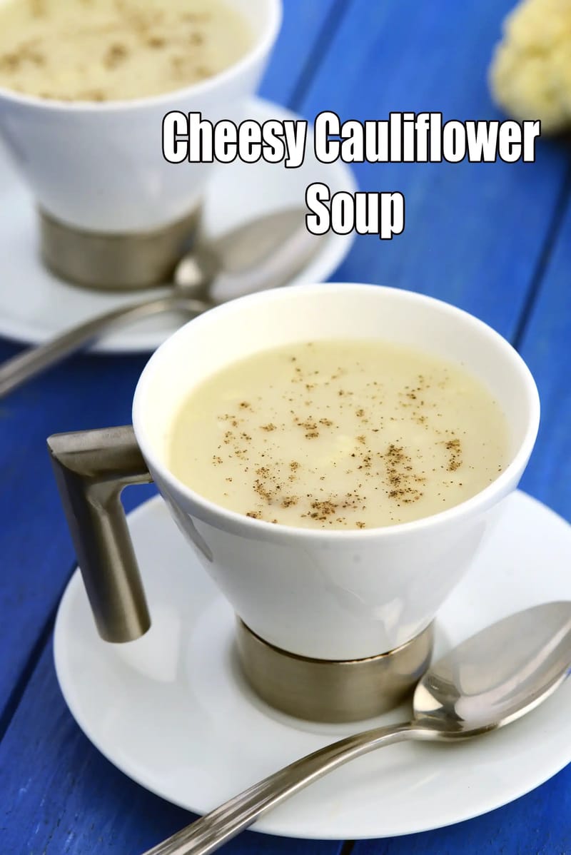 Cheesy Cauliflower Soup | Tarla Dalal