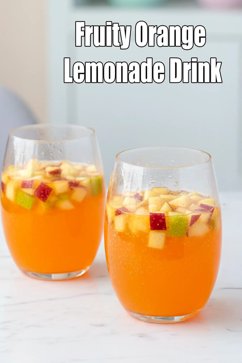 Fruity Orange Lemonade Drink | Orange Crush Mocktail | Cinderella Mocktail with Orange Syrup | | Tarla Dalal